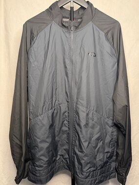 Oakley Men's Two-Tone Gray Windbreaker Jacket